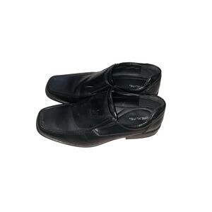 Drexlite  Faux Leather Black Slip On Loafers Size 13